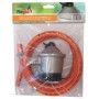 KIT REGULADOR GAS DOMESTICO + MANGUERA 1,5mts + ABRAZADERAS