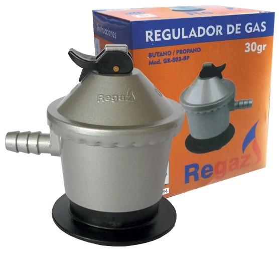 1,5 kg/h con válvula de Emergencia Incluye regulador de Gas de Baja presión de 37 mbar BFG Juego de conexión para Gas butano de propano Manguera de 1 m y 2 Abrazaderas de Manguera 