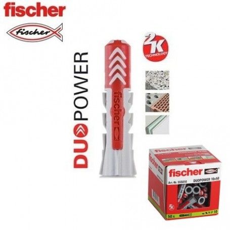 Fischer group Blister Duopower 10x50 534995 Tacos 8 Units