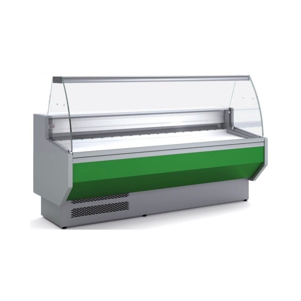 Vitrina Expositora Refrigerada Genérica Cristal Curvo 130x70 Ventilado  Docriluc