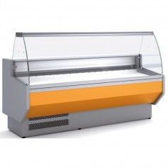 Vitrina Expositora Refrigerada Cristal Curvo Fondo 940 MM por 1,5 Metros de Largo Docriluc