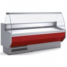 Vitrina Expositora Refrigerada Cristal Curvo Fondo 940 MM por 1,5 Metros de Largo Docriluc