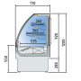 Vitrina Expositora Refrigerada con Cristal Frontal Doble Docriluc