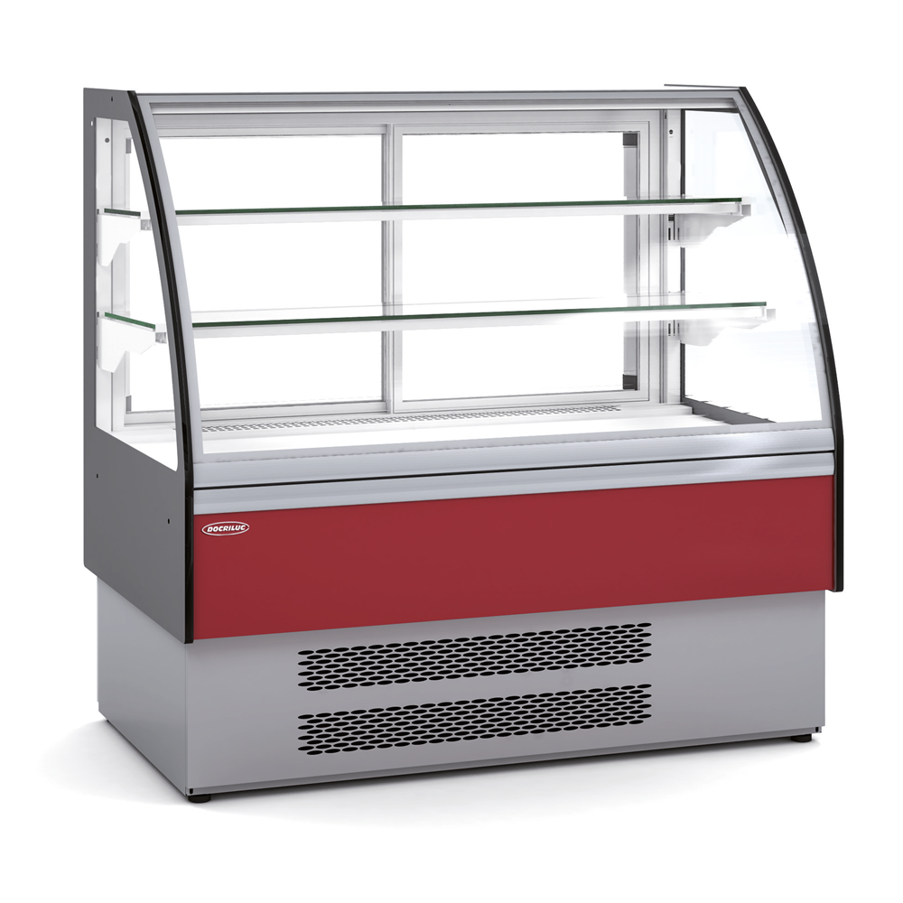 Vitrina Expositora Refrigerada con Cristal Frontal Doble Docriluc Largo 912  mm