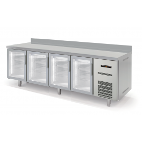 Mesa fría SNACK refrigeración Gama Speed Puerta de Cristal largo 2,5 Metros Docriluc