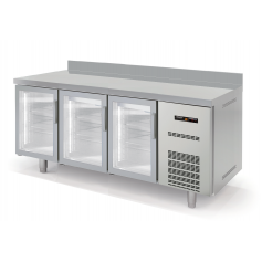 Mesa fría GN 1/1 refrigeración Gama Speed Puertas de Cristal MGVD-180-F Docriluc