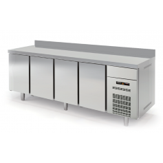 Contra Mostrador Refrigerado Puertas Inox Gama Speed largo de 2,5 Metros Docriluc