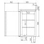 Contra Mostrador Refrigerado Puertas de Cristal Gama Speed largo 1,5 Metros Docriluc