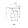Expositor refrigeración de bebidas sobre mostrador DEC-3 Blanco Docriluc