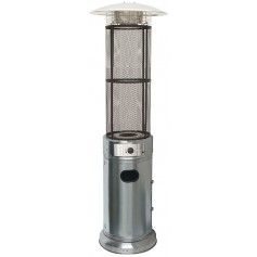 Estufa Exterior redonda para terrazas de 11 kw columna Inox