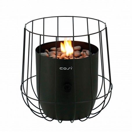 Fuego de sobremesa a gas Cosiscoop Basket Negro