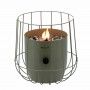 Fuego de sobremesa a gas Cosiscoop Basket Verde Oliva