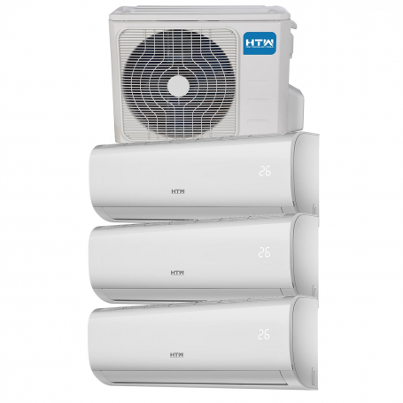 Aire acondicionado MultiSplit 3x1 Inverter HTW 2200 frig/h + 2200 frig/h + 2200 frig/h