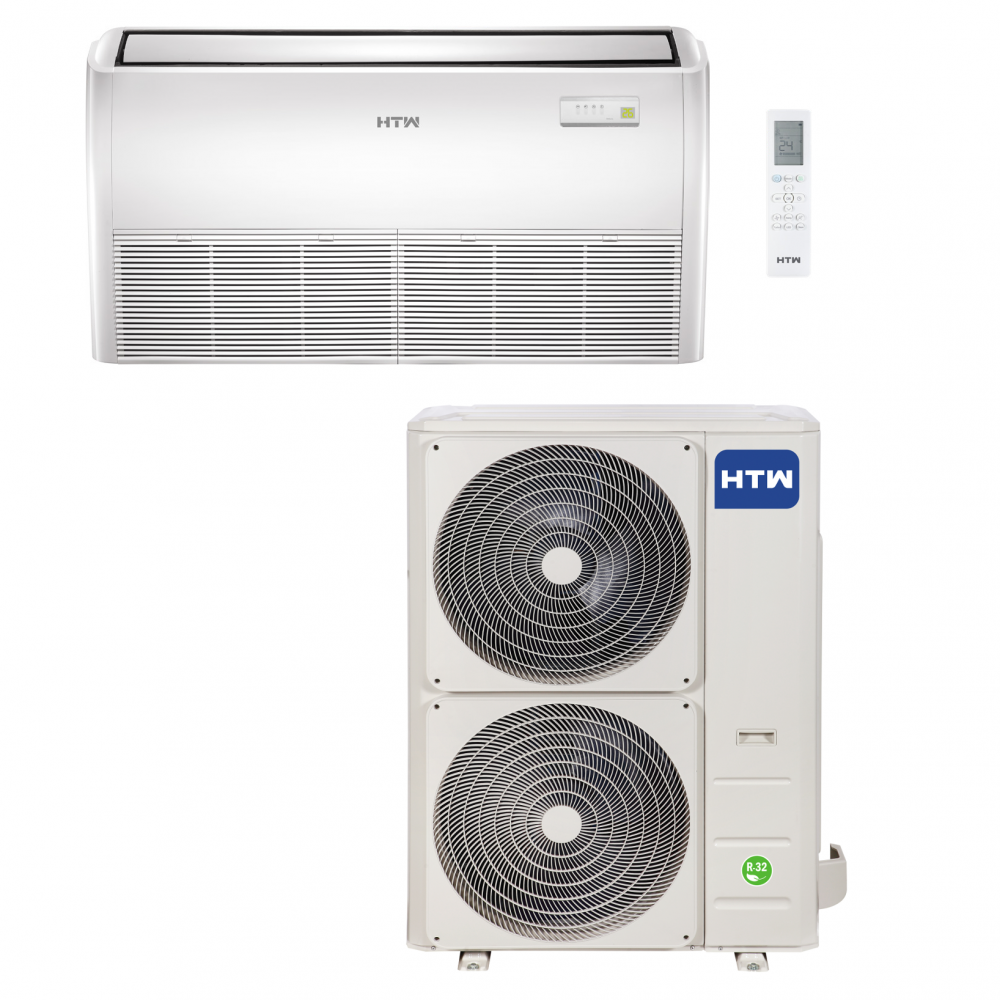 KLIMAIRE Bomba de calor de aire acondicionado PTHP de 12,000 BTU con  calentador eléctrico de 3,5 KW - 230V