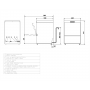 Lavavasos industrial SMEG ECOLINE cesta 40x40 cm con bomba de desagüe