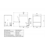 Lavavasos industrial SMEG ECOLINE cesta 50x50 cm altura 820 mm