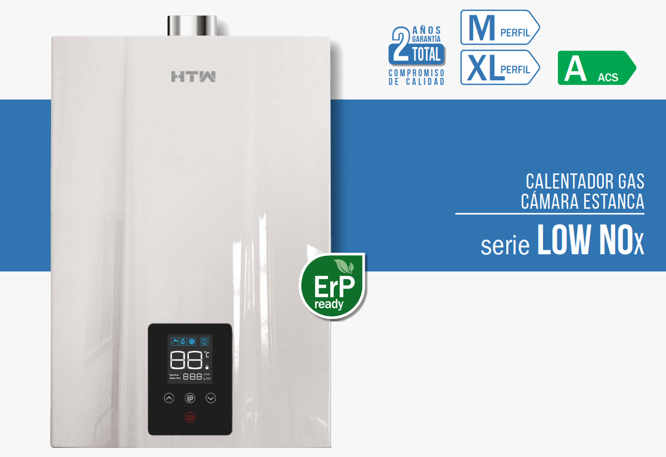 Calentador Estanco LowNox 12 Litros a gas by HTW Butano Propano